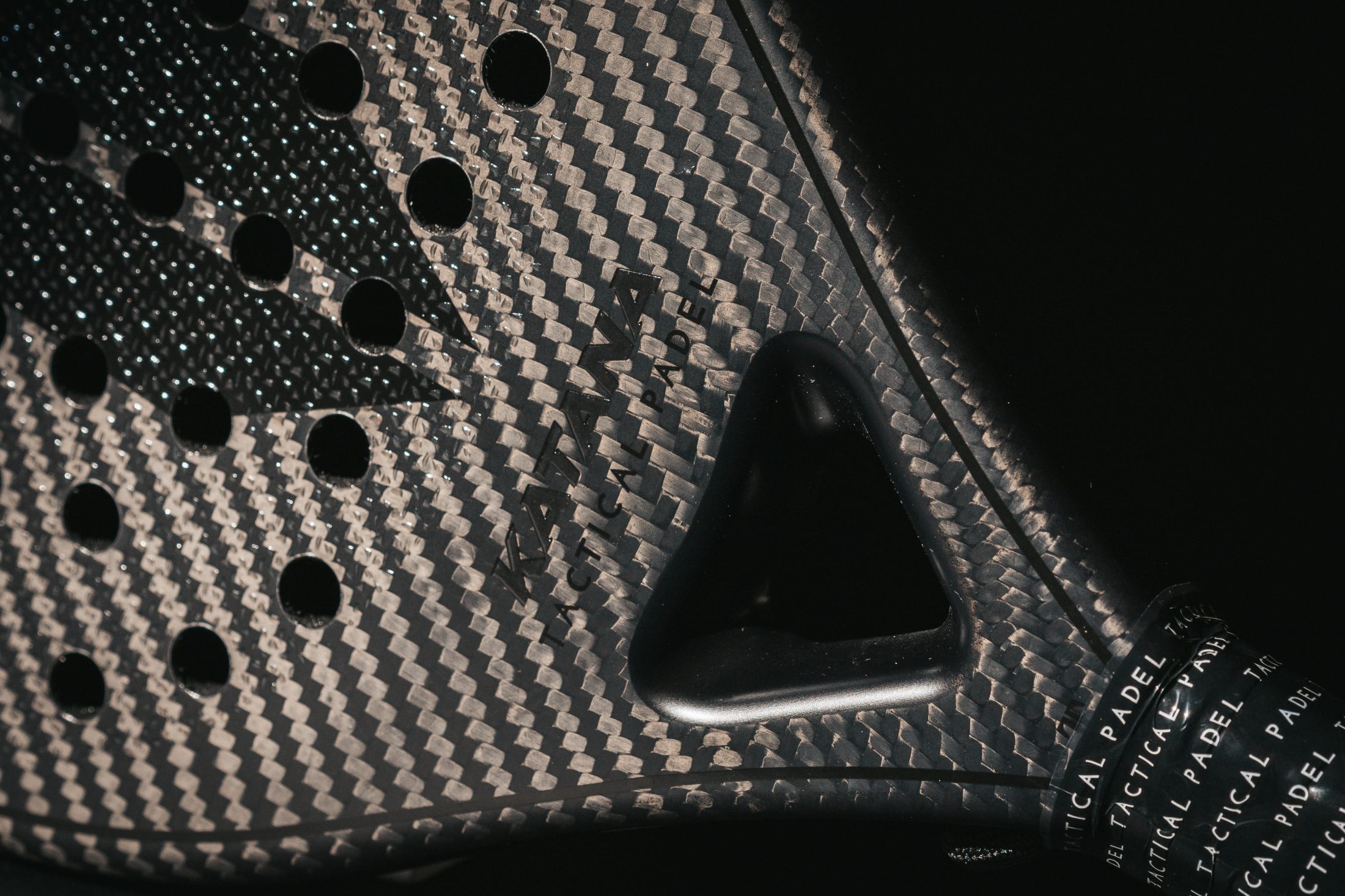Carbon weave padel racket